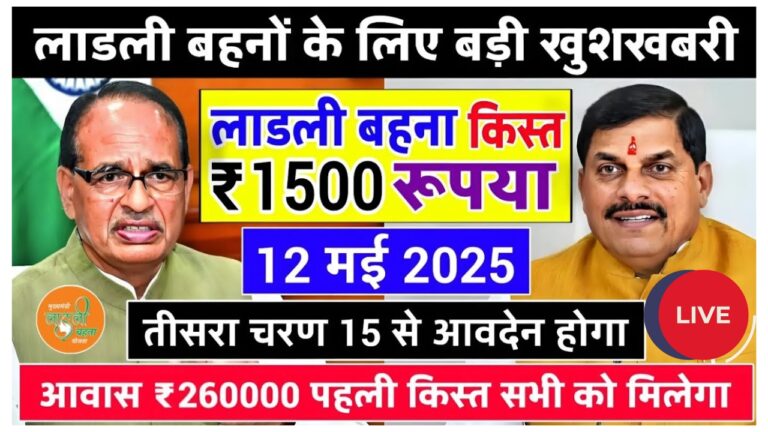 लाडली बहना योजना: मई 2025 में मिलेगी केवल ₹1250 की किस्त? जानें पूरी सच्चाई!