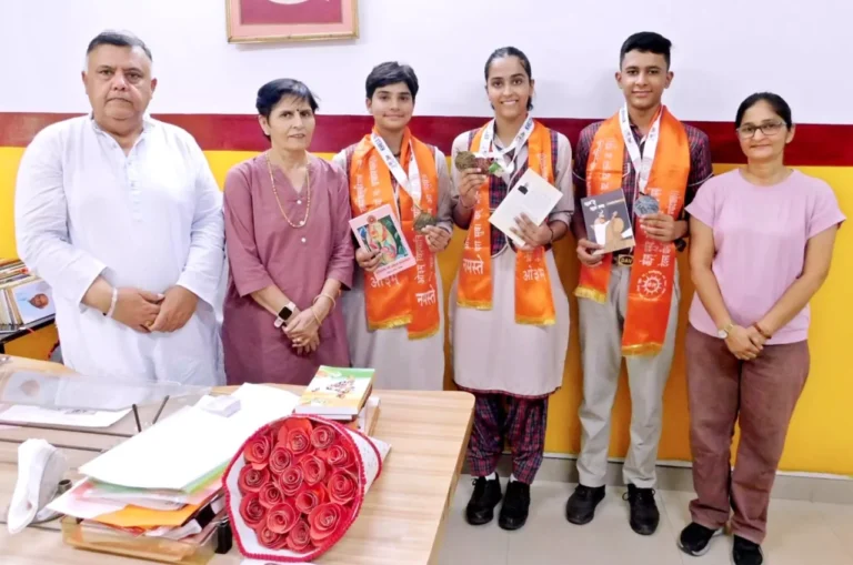 डीएवी शताब्दी स्कूल के खिलाड़ियों ने खेलों इंडिया यूथ गेम्स में मचाई धूम!