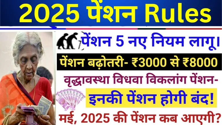 2025 में वृद्धा, विधवा और दिव्यांग पेंशन में कराए गए ऐतिहासिक बदलाव!