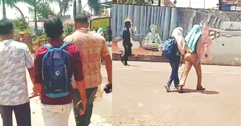 उज्जैन में परीक्षा देने आई युवती को युवक के साथ पकड़ने का मामला!