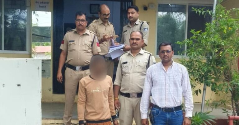 गुजरात भागने की फिराक में आरोपी गिरफ्तार, तलवार भी बरामद!
